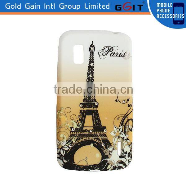 Colorful Tower UV Printing TPU With Diamond Case for LG Nexus 4 E960