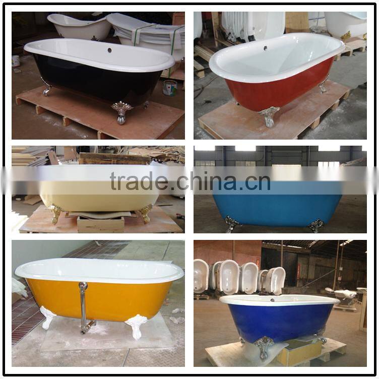 glazed bath tub for shower and soaking with pillow