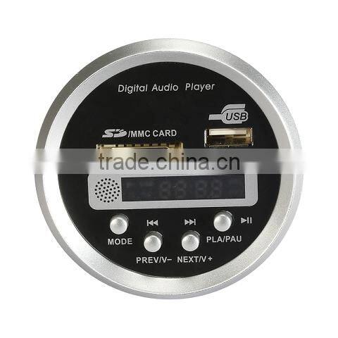 Top quality usb fm aux car mp3 module silver 5 v