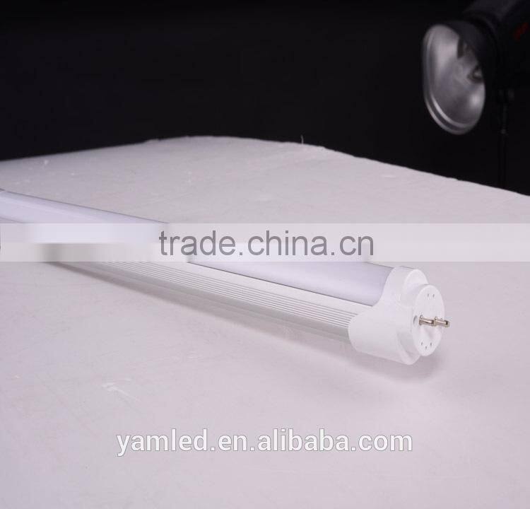18W 2700-6500k milk white compatible led tube with double row chips