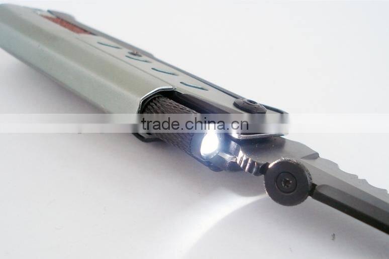 Camping Knife Application and Stainless Steel Blade Material tool logic knife with fire starter and led lighter