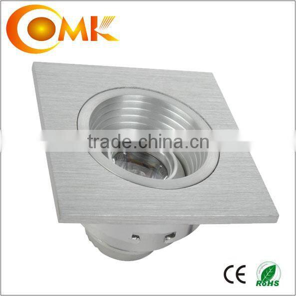 3W Square Aluminum LED Anti-glare Spotlight