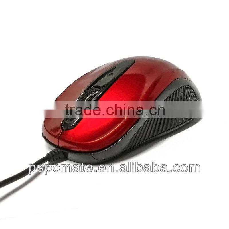 3d wired mouse /white color computer mouse
