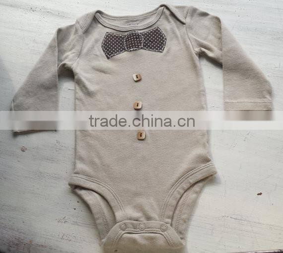Free shipping organic baby onesie with 100 cotton high quality