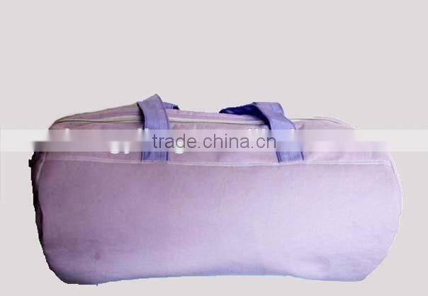 Low toxic solid color knit travel sport tote bag with customize logo