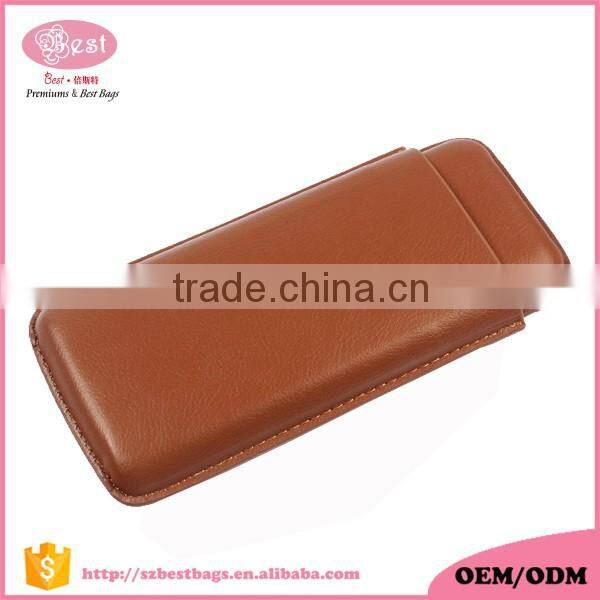 Shenzhen wholesale cigar case leather cigar tube with cigar cutter