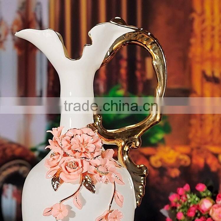 European luxury flower vase handmade designs