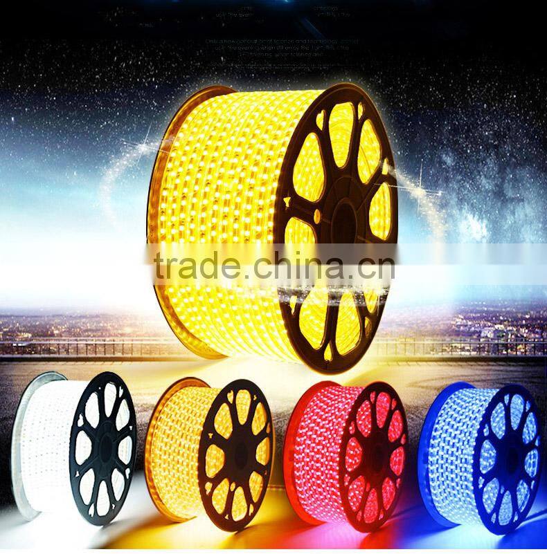 VT 220V AC LED Strip Light 100M golden yellow SMD 5630 60LED/M Waterproof IP68LED Stripe 100M/Roll High Quality customization
