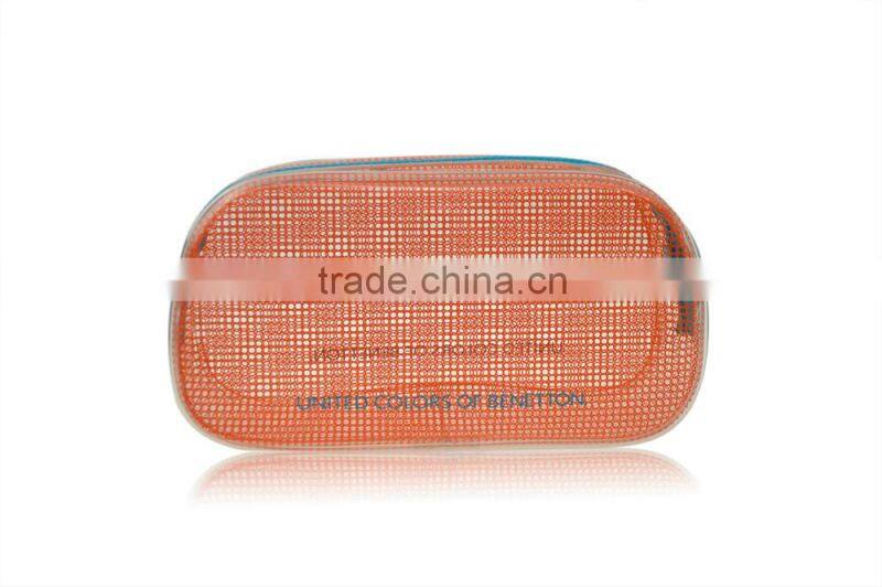 Large Market Simple Clear PVC Zipper Cosmetic Makeup Case