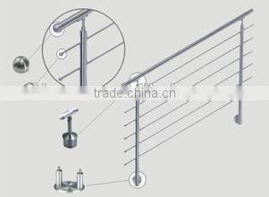 handrail balustrade fitting metal pipe end cap for 42.4mm tube