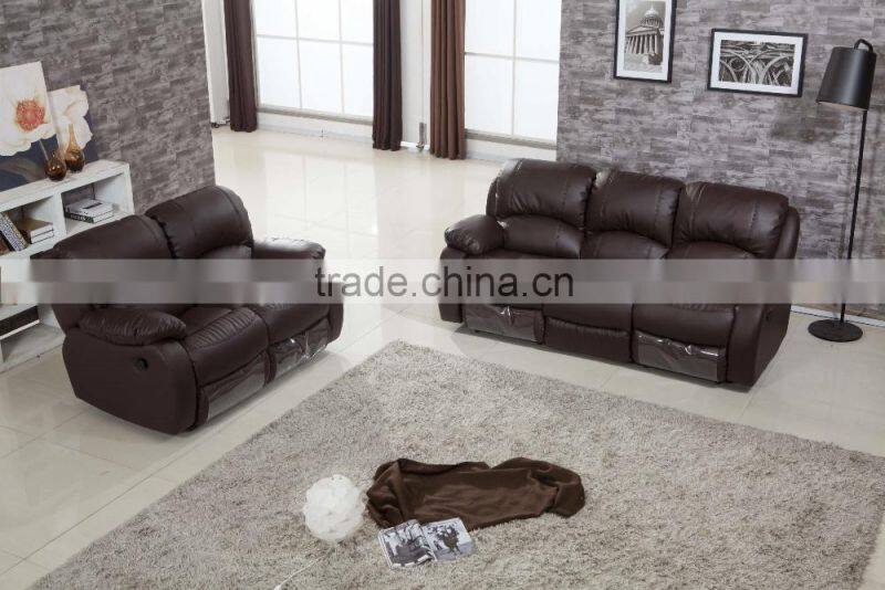 100% First Layout Cow leather L-Shape brown High Quality Sofa