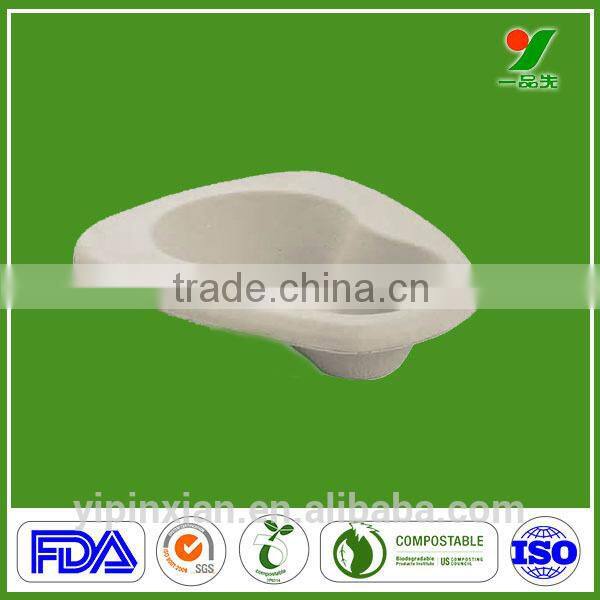 Cheap price in hospital patients use recycled paper pulp disposable bedpan