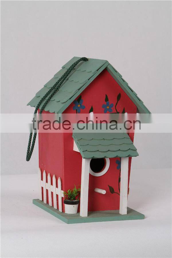 Eco-friendly decorative MDF pet birdhouse