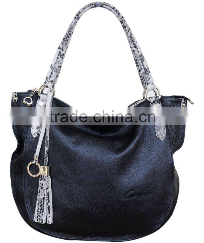 Hot selling Classic python Hobo 2012 newest genuine leather bag