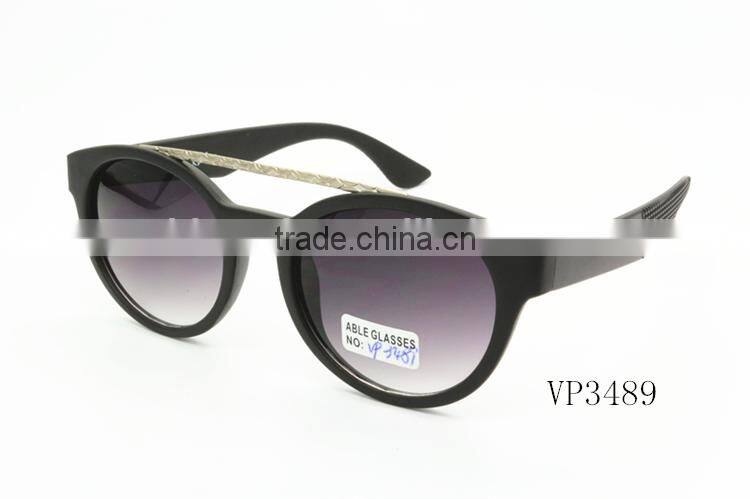 fashion cheapest China made branded double bridge round sunglasses