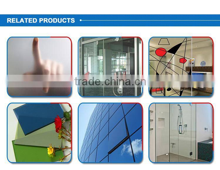 Low price double sides frosted glass for interior doors