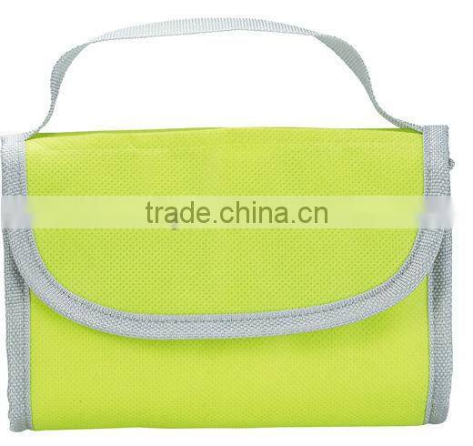 Promotional Non Woven Polypropylene Foldable Lunch Bag With Carry Handle /Cooler Bag