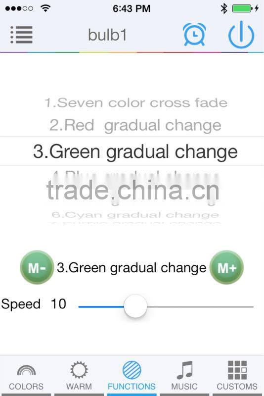 Music Alarm Group Bluetooth App Controlled Multi-Coloured Smart LED Bulb Bayonet B22
