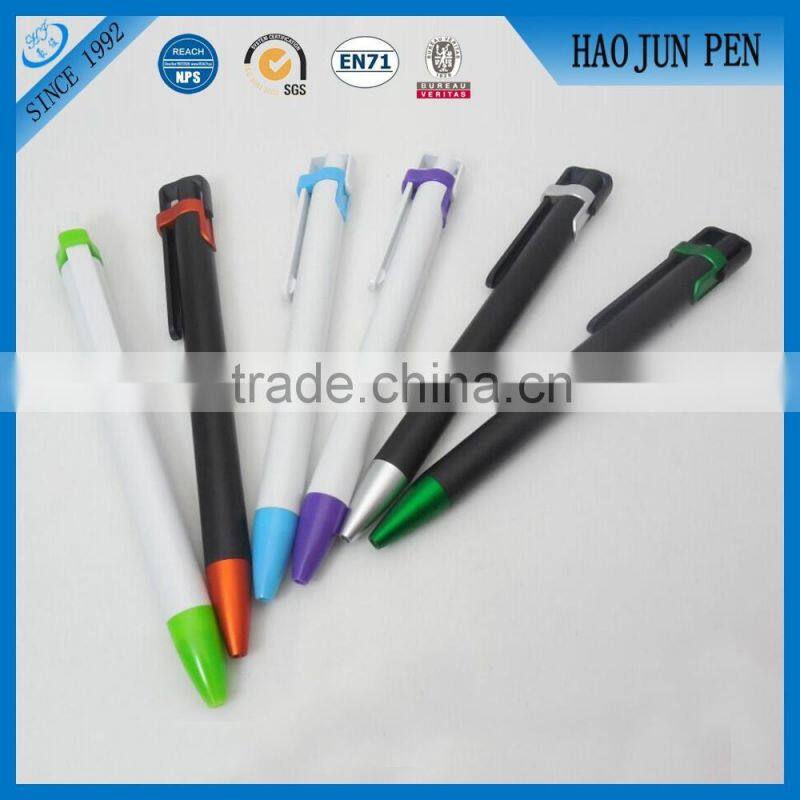 Top Quality Ballpoint Pen, Click Plastic Ballpoint Pen ,7 Colors Plastic Pens