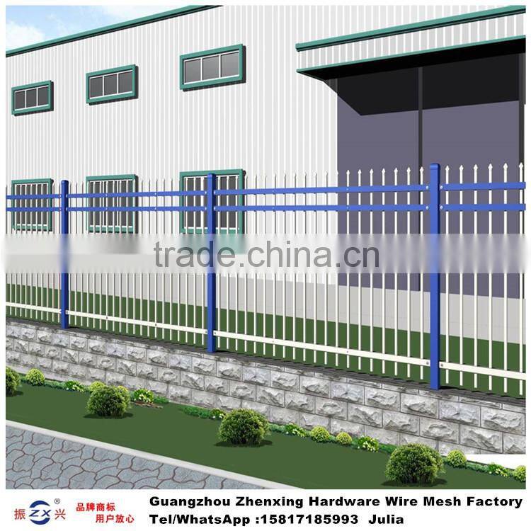 Guangzhou factory wholesale powder-coating security wrought iron fence for garden ZX-XGHL18