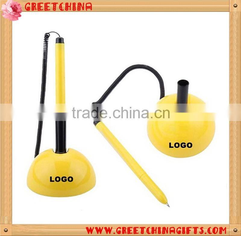 Advertising plastic table ball pen with string