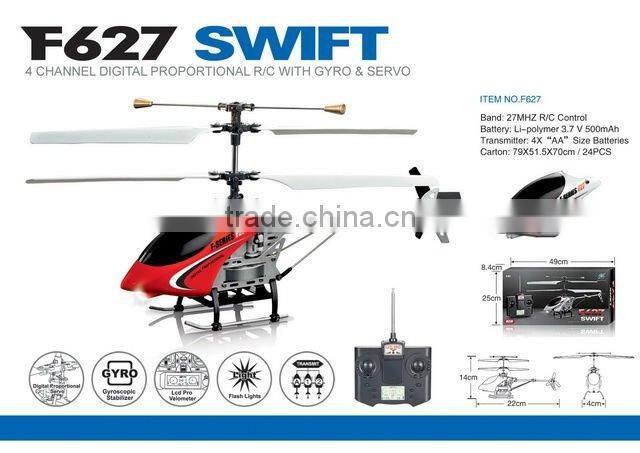 3CH DIE CAST RC HELICOPTER WITH GYRO
