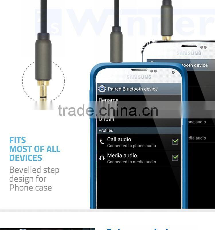 Aluminum Shell 3.5mm Auxiliary 90 degree Right Angle Audio Cable