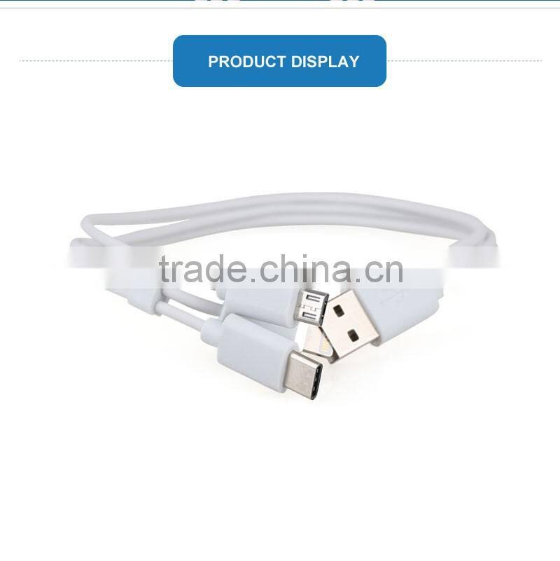 Manufacturer 3 in 1 multi-function 3 way usb data charging cable for samsung and Iphone