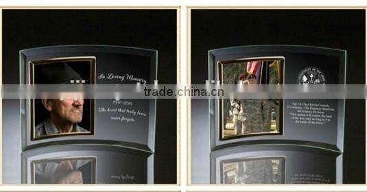 Lighted Photo Crystal Panel, Crystal Iceberg Photo Frame, Glass Picture Frame For Souvenir Gifts