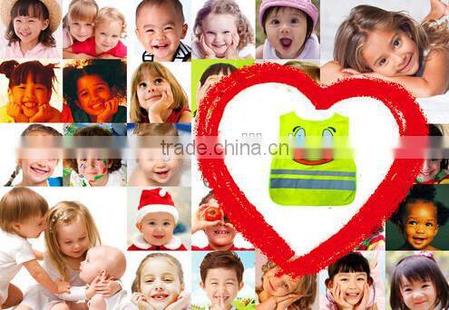 EN1150 4-12 years school reflective safety vest for junior kid children school student