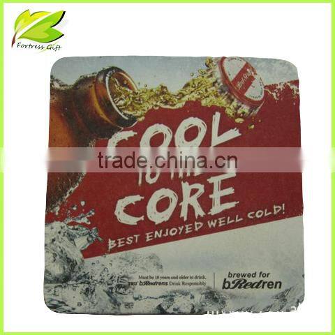 2014 Fortress absorbent paper beer coaster, CUSTOM printing paper coaster