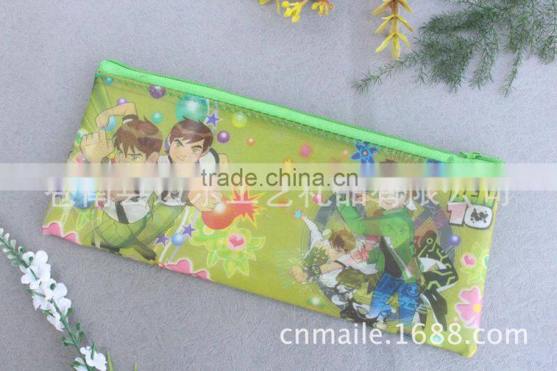 The creative pen bag Zipper stationery bags cartoon stationery bag, PVC bag ,cartoon stationery bag,Zipper stationery bags