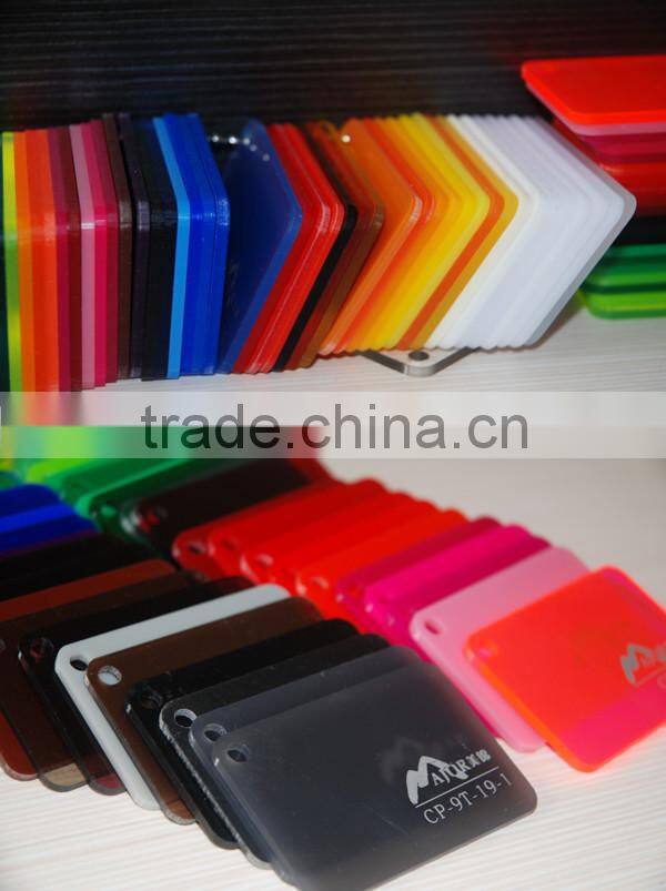 Different color cast acrylic advertising board