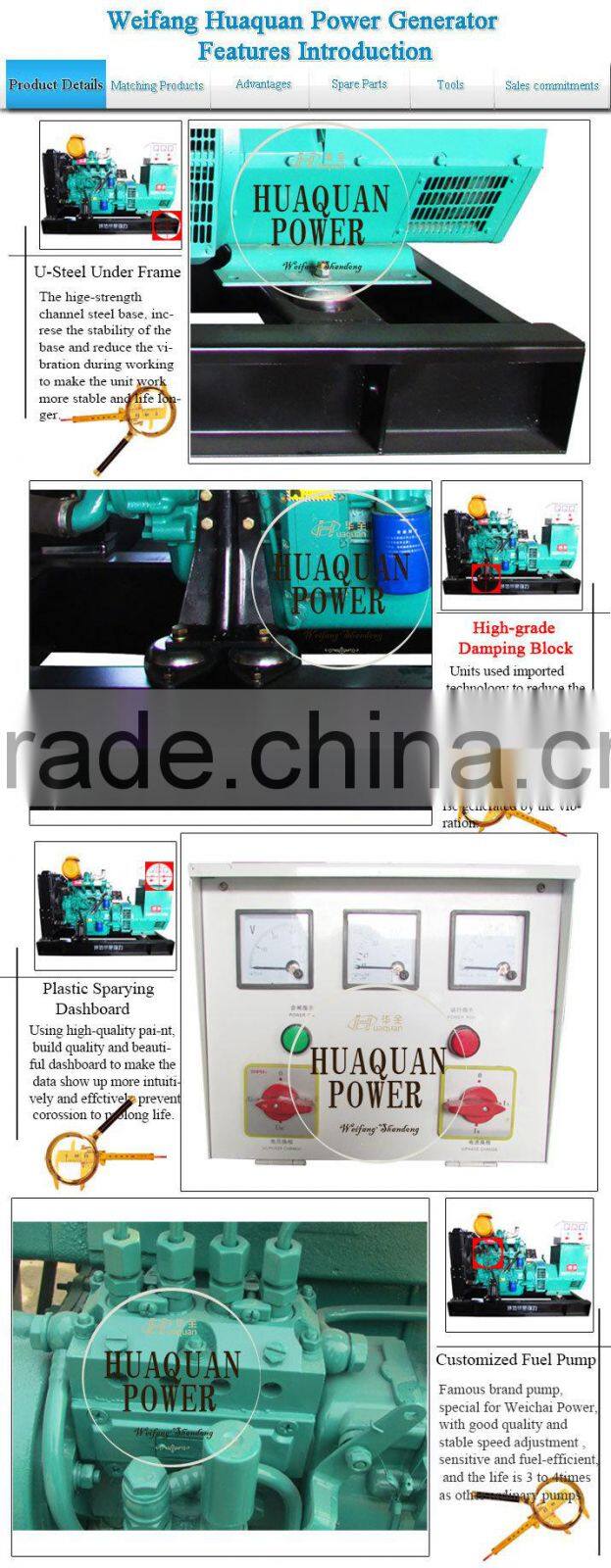 high quality and low niose ,brushless 75kw Ricardo diesel generator use in home or industry