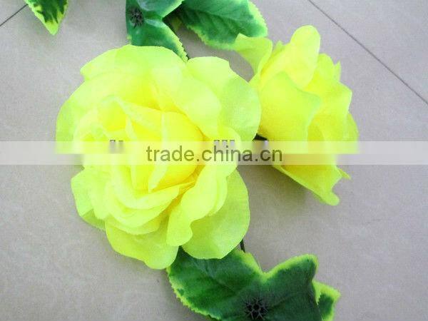 10 heads Artificial Rose Flower Vine for wedding decoration
