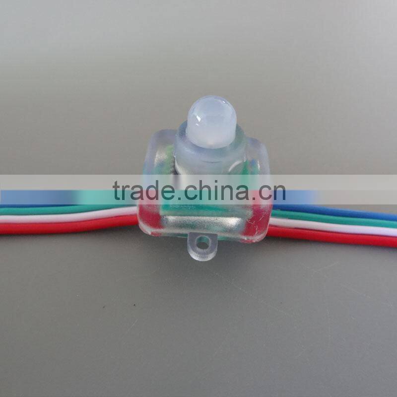 100PCS/ string 12V IP68 WS2811/2801 Pixel Full Color RGB Square LED Module String Waterproof addressable LED