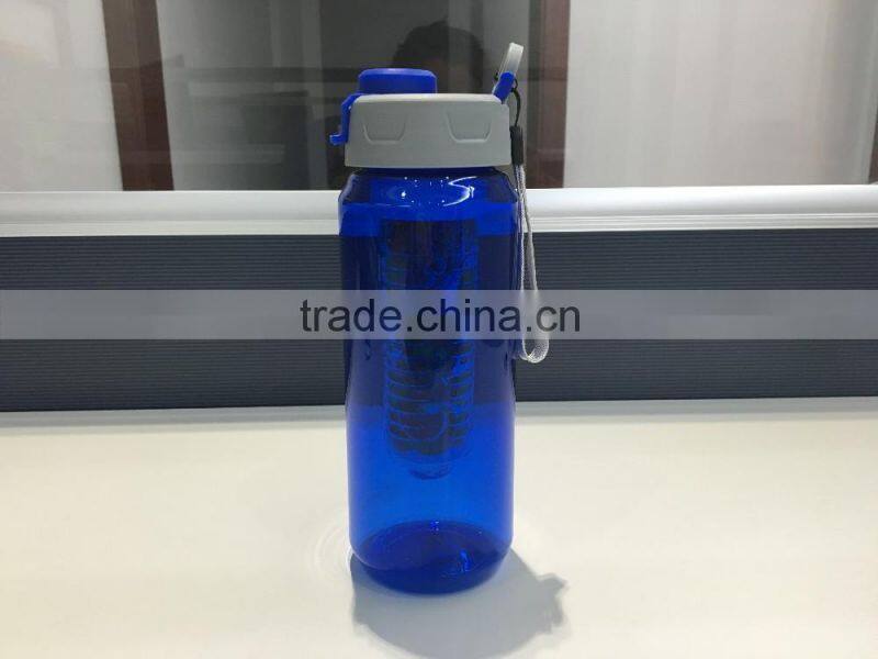 750ml BPA free fruit infuser tritan sport water bottle with infuser