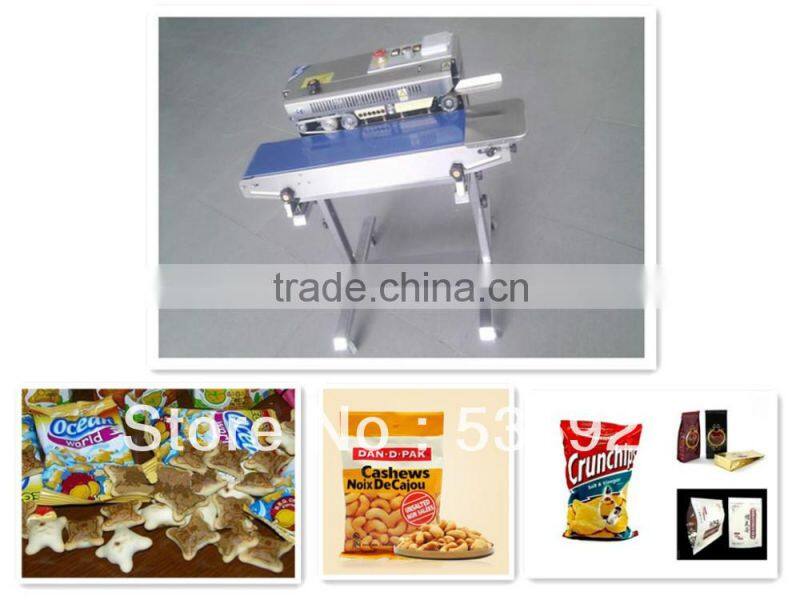 Hot selling Continuous Plastic bag sealing machine Shanghai Price