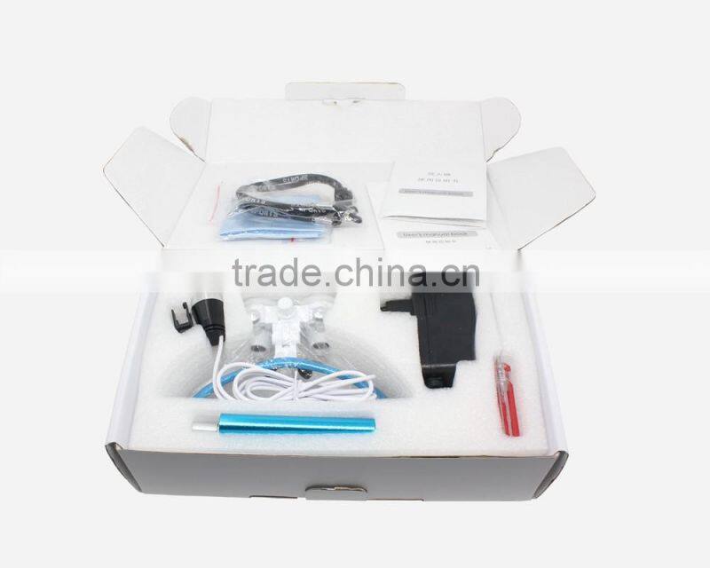 portable led headlight 3.5x magnifying glass dental loupes