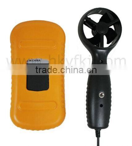 Digital anemometer air flow sensor with air temperature sensor