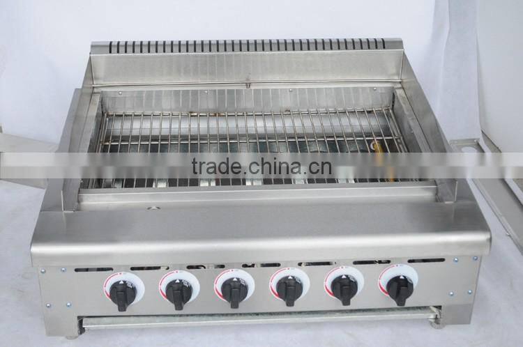 2016 Catering Counter Top Grill/lava rock grill gas