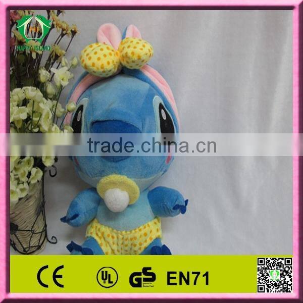 Hot!!! HI CE lovely Promotional funny stitch plush toys ,cheap toys