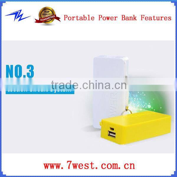 Colorful Portable Power Bank 5600mah Rechargeable External Battery Charger Mobile Phone