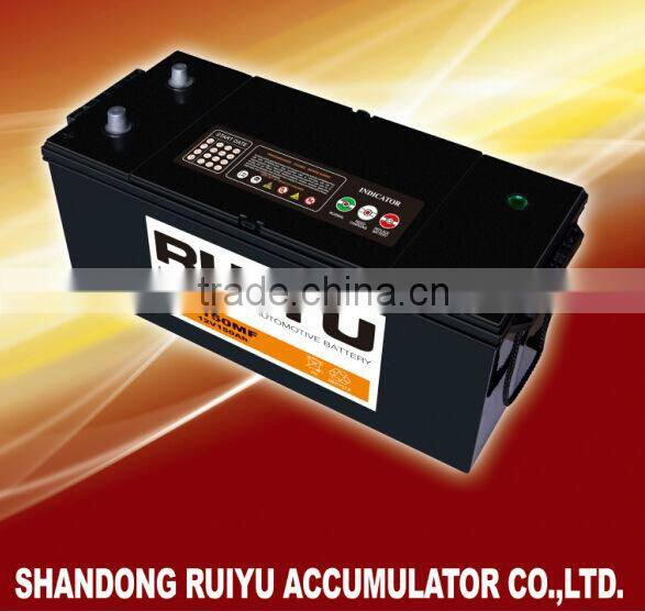 Auto battery 62534 12v125 AH Europen standard 12V Starting DRY CHARGED BATTERY made in China
