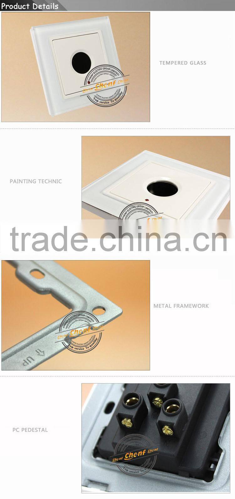 CE Approval Universal Tempered Glass Panel Touch Delay Switch