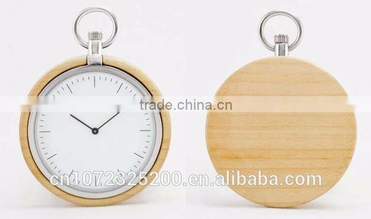 BOSCEN New Vogue Custom Logo Japan Movt Quartz Pocket Bamboo Wooden Wood Wrist Watches