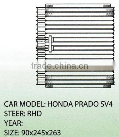 Top Quality Auto Parts Aluminum RHD Steer AC Evaporator For Honda Prado SV4