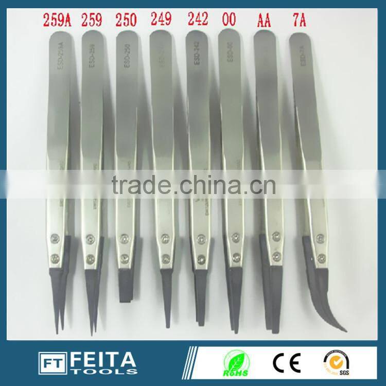 Cleaning tool ESD white Plastic tweezers /ESD Antistatic tweezers