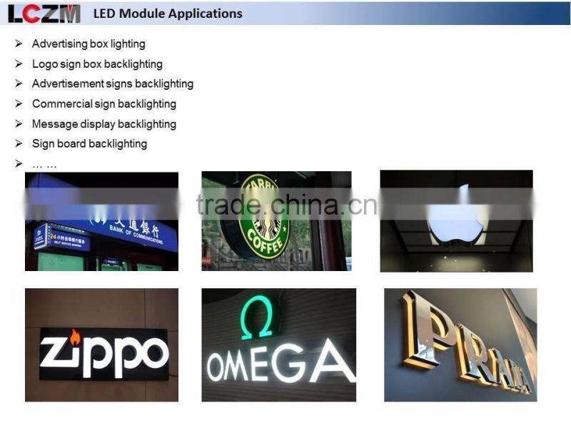 Decoration Display IP65 waterproof injection LED module lighting