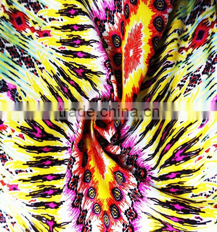Customized Printed 82 Nylon 18 Spandex Swimwear Fabric